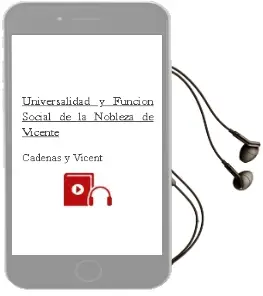 Descargar AudioLibro Universalidad y Funcion Social de la Nobleza de Vicente De Cadenas Y Vicent año 1980