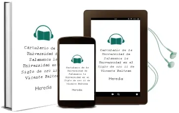 Descargar AudioLibro Cartulario de la Universidad de Salamanca. la Universidad en el Siglo de oro ii de Vicente Beltran De Heredia año 1990