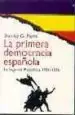 AudioLibro La Primera Democracia Española:La Segunda Republica, 1931-1936 de Stanley G. Payne