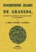 AudioLibro Inscripciones Arabes de Granada (Ed. Facsimil) de Emilio Lafuente Alcantara