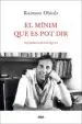 AudioLibro El Minim que es pot dir de Raimon Obiols
